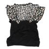 Dog Floral Dress Cute Back Bow Fashionable Spring Summer Pet Princess Dress for Small Dogs and Cats Black
