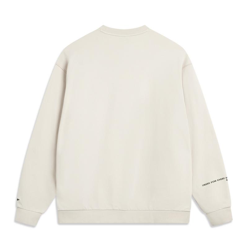 Li Ning CF Loose Fit Pullover Minimalist Sweatshirt Men sweatshirt AWDVF63-1