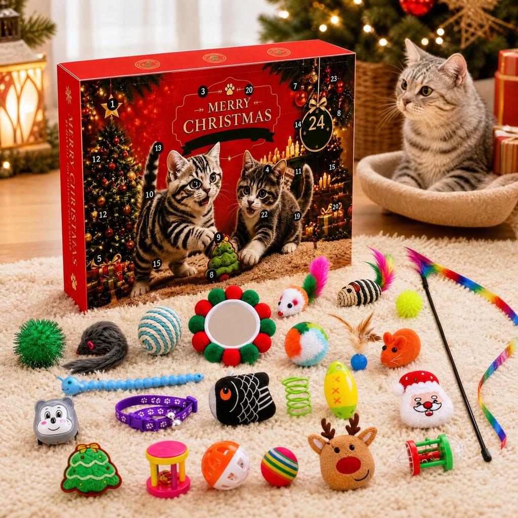-Day 3D Advent Calendar, Christmas Countdown for Holiday Display and Gift Giving