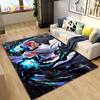 Tappeto da cartone animato anime Jujutsu Kaisen, tappeti per soggiorno, camera da letto, divano, zerbino, decorazione, tappetino antiscivolo per bambini
