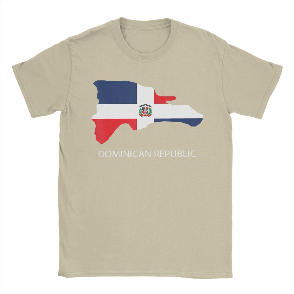 Unisex TShirt DR Dominican Republic Flag Vintage Pure Cotton Tee Shirt Short Sleeve T Shirt Crewneck Clothes Birthday Present