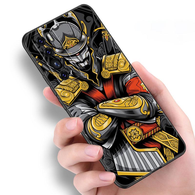 Japanische Samurai Hülle für Huawei NOVA 8 9 Pro 8i 7i 7SE Y60 5T Mate 40 30 20 10 Lite Honor 50 30 Premium Pro Plus 30S Weiche Hülle