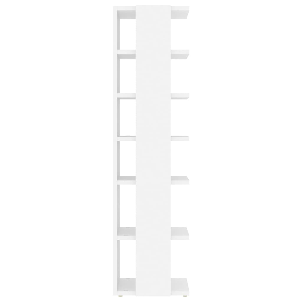 Shoe Cabinet White 27.5 X 27 X 102 Cm Particleboard