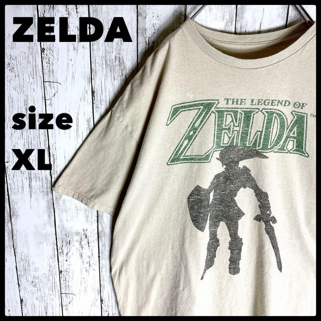 

[USED] Legend of Zelda t-shirt, game, XL, official vintage, beige
