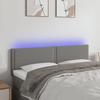 VidaXL LED Headboard Bedroom Furniture Double Bed Accessory Head of Bed Frame Interior Dark Grey 3121471