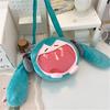 Borsa Anime Hatsune Miku Versione Q Kawaii Statuetta Peluche Modello Bambola Peluche Giocattolo Riempito Borsa a Spalla Zaino Trasparente Regali