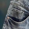High-end ripped denim shorts men's summer new trendy brand ruffian handsome embroidered casual versatile five-point pants