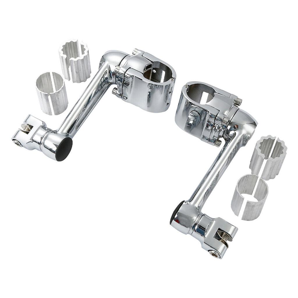 Motorrad 25mm 32mm 35mm Fußrasten Vordere Fußrastenhalterung Für Honda Goldwing 1800 GL1800 Schwarz/Chrom