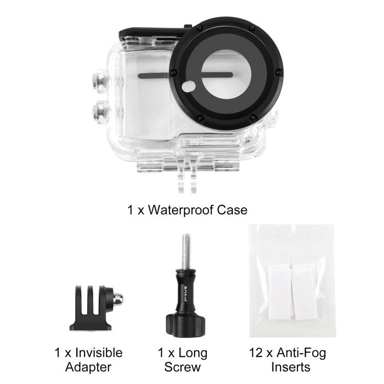 For Insta360 GO Ultra PULUZ 50m Waterproof Case Camera Dive Housing Cover (Transparent)