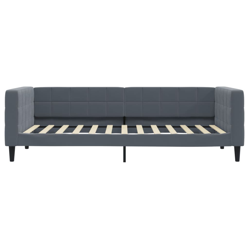 Vidaxl Sofa Z Funkcją Spania, Ciemnoszara, 100X200 Cm, Aksamit