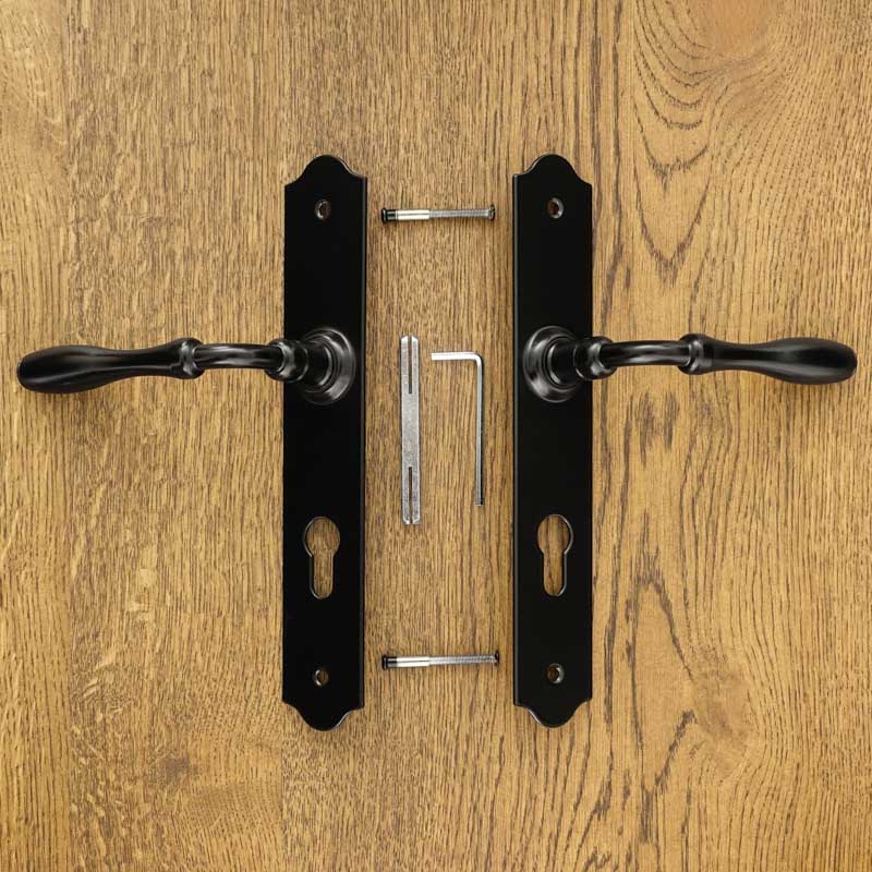 BRISTOL Door Handle with a Plate for a 72mm Insert