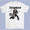 New Tom Kaulitz Tokio Hotel Signature Cotton Gift For Fan White Tshirt