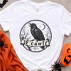 F'Cawf Raven and Kids Tshirt | Gothic Spooky Crow Halloween Tee