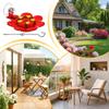 Window Hummingbird Feeder With Suction Cup Flower Multi-Port Feeding Outdoor Bird Ne&ctar Bowl For Garden Patio Backyard Tree