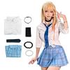 [Formemory] Sono Bisque Doll Wa Koi Wo Suru Cosplay, Kitagawa Marin Cosplay Costume, Kitagawa Marin Cosplay Uniform Set with Tie and Cosplay Props, Ac