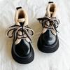 Fashion Round Toe Lace-up Chunky Snow Boots for Women Leather Plush Booties Comfortable and Elegant Footwear Autumn Winter Woman Shoes