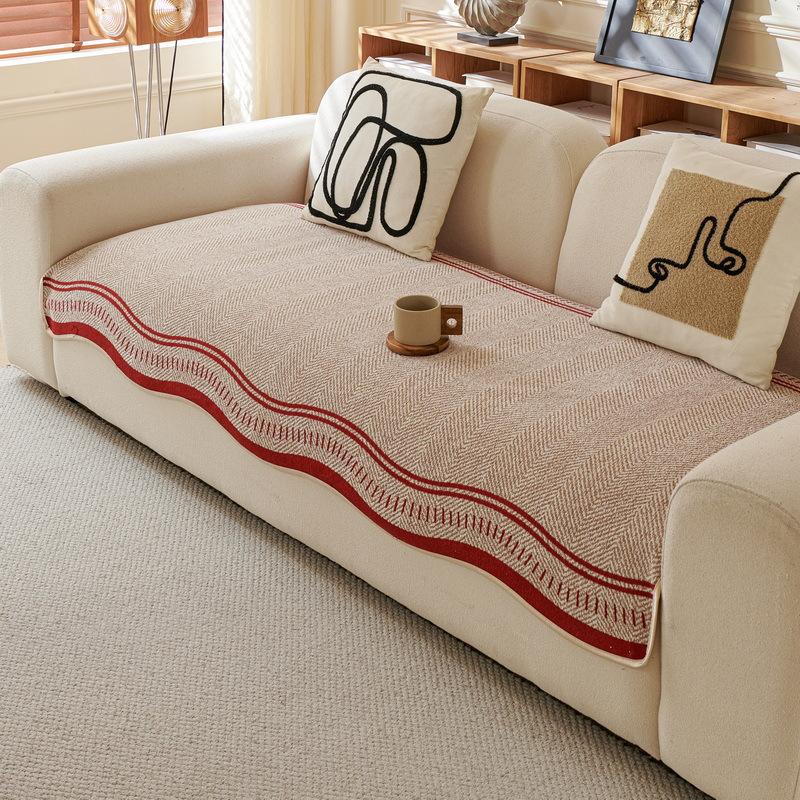 

Chenier Special-Shaped Sofa Cushion Universal Non-Slip In All Seasons New Irregular One-Piece Straight Row Seat Cushion Cover 70*70cm