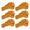 6 Stück Realistische Künstliche Hähnchenschenkel Simulation Drumstick Ornamente PVC Material für Foto Requisiten Küchen Dekoration Schreibtisch Szene