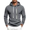 Men S Casual Long Sleeve Hooded Sweatshirt With Drawstring