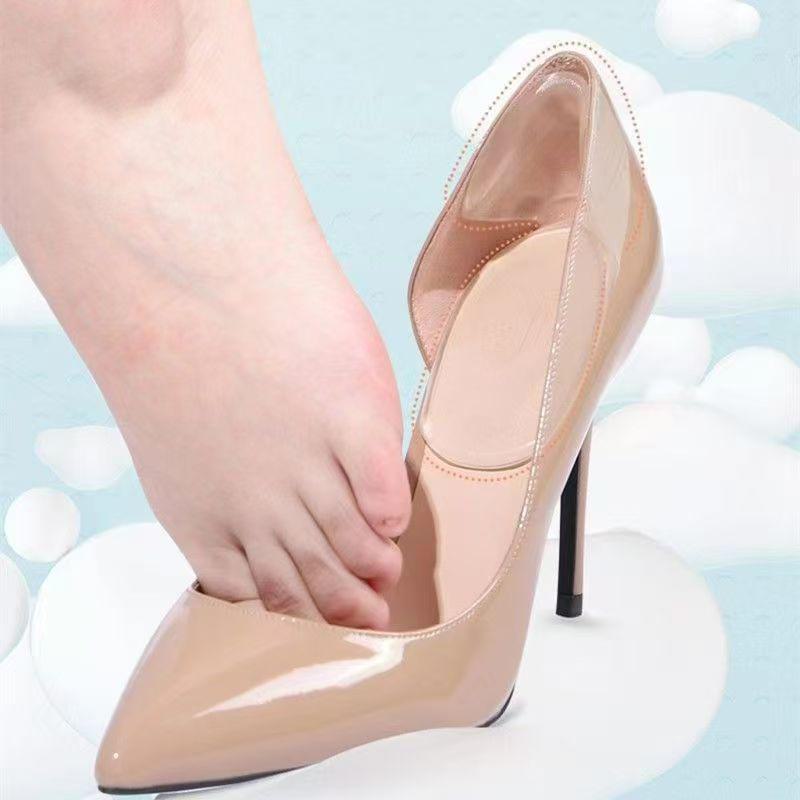 Coussinets de talon en forme de T pour femmes: Empêcher les chaussures de glisser et protéger contre l'usure. Ajuster les chaussures demi-pointure de grand à petit.