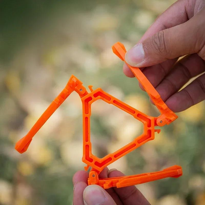 Gas holder foldable outdoor gas holder camping stove bottle holder universal tripod foldable gas holder 4