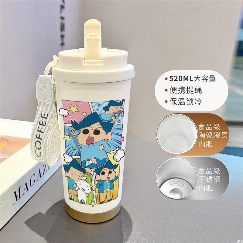 Cartoon Xiaoxin Thermos Cup 111 Stainless Steel Student High Value Office Coffee Cup Large Capacity Water Cup