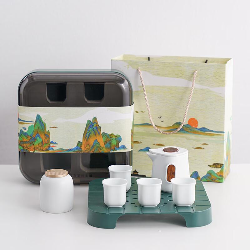 Portable Ceramic Kung Fu Tea Set