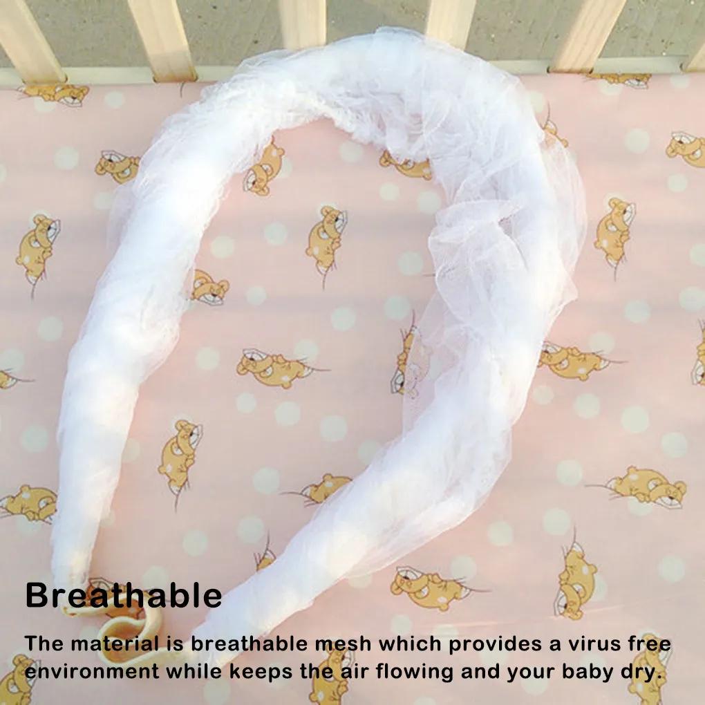 Universal Mosquito Crib Cot Mesh Canopy Mosquito Net Cradle Bed Mesh Canopy Portable Baby Bed Support Tent Landing Mosquito Nets