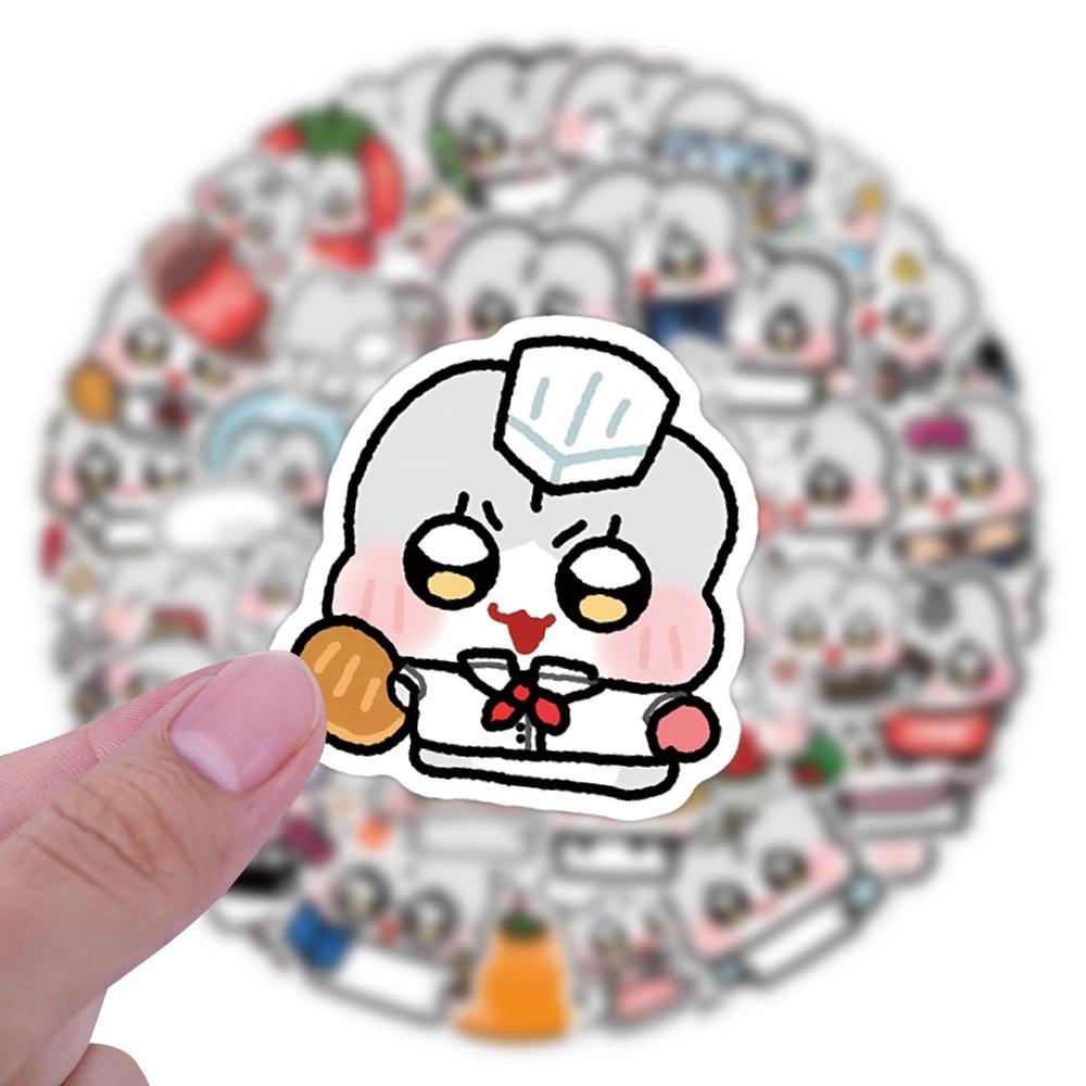 60 Neue Nobi Rabbit Cartoon Graffiti Aufkleber Dekorative Kühlschrank Roller DIY Aufkleber