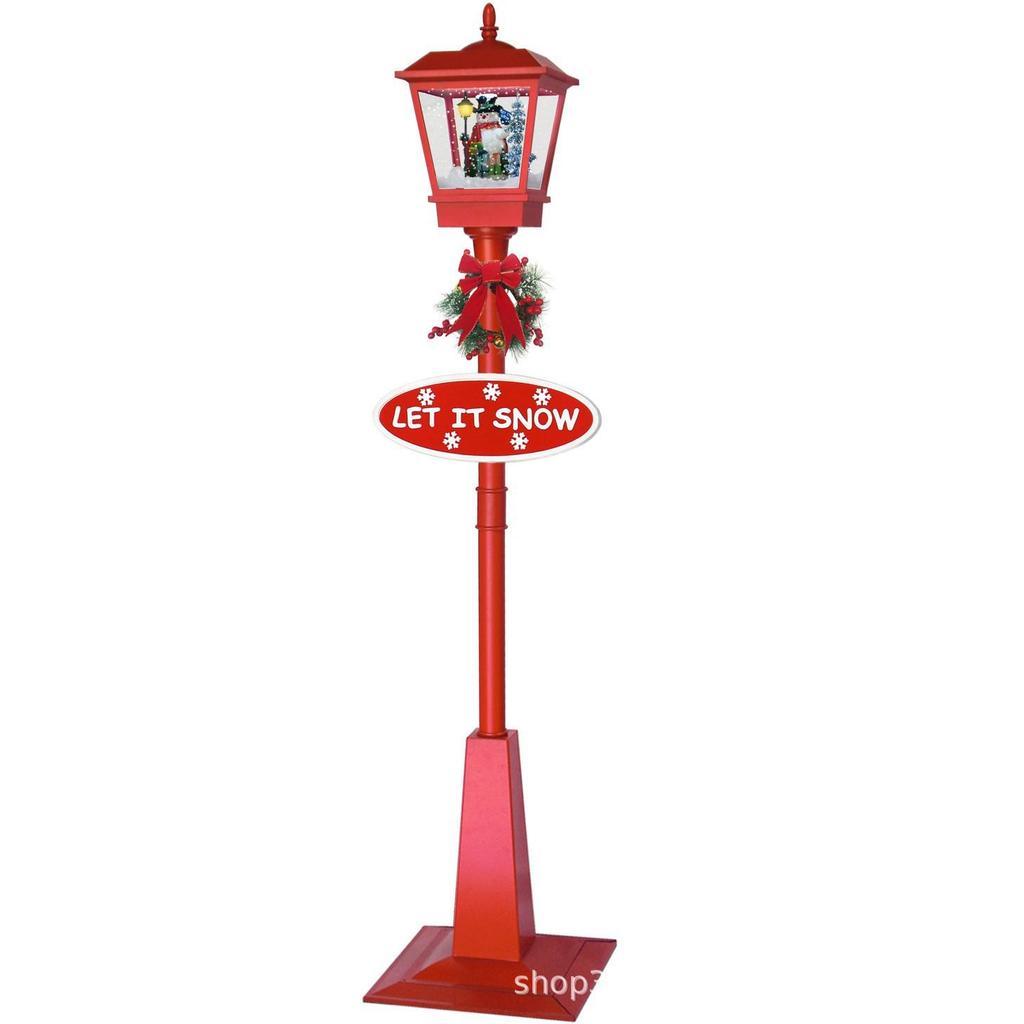 European Snowfall Music Lamp: Christmas Gift & Ornament for Living Room or Mall Display
