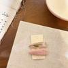 1 Pair Hairpins Rounded Edges Metal Stable Grip Hand-Embroidered Flower Pattern Wide BB Clip Side Bang Hair Accessories