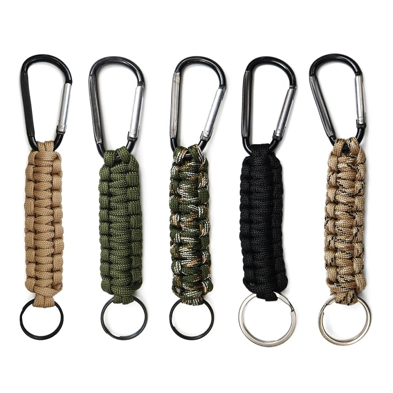 

[Glitter Punpun Maru] paracord carabiner Key chain [set of 5] key ring key strap NSKR-049