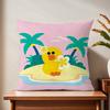 Cute Cartoon Art Duck Cushion Cover For Pillow Printing Sofa Decoration Home Car Room Coffee Shop Office Nordic Simplicity