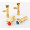 R410a R22 Herramienta de Refrigeración Aire Acondicionado Válvula de Seguridad Adaptador Conexión 1/4" 5/16" Pulgada Macho/Hembra Válvula de Manguera de Carga