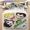 Комплект пододеяльника и наволочек с рисунком Dragon Ball, повседневное постельное белье для спальни - kwq327