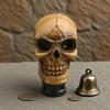 Totenkopf Schaltknauf Manuelles Auto Totenkopf Schalthebel Fahrzeuginnenraum Harz Skelett Horror Dekoration Für Limousine LKW Minivan Taxi