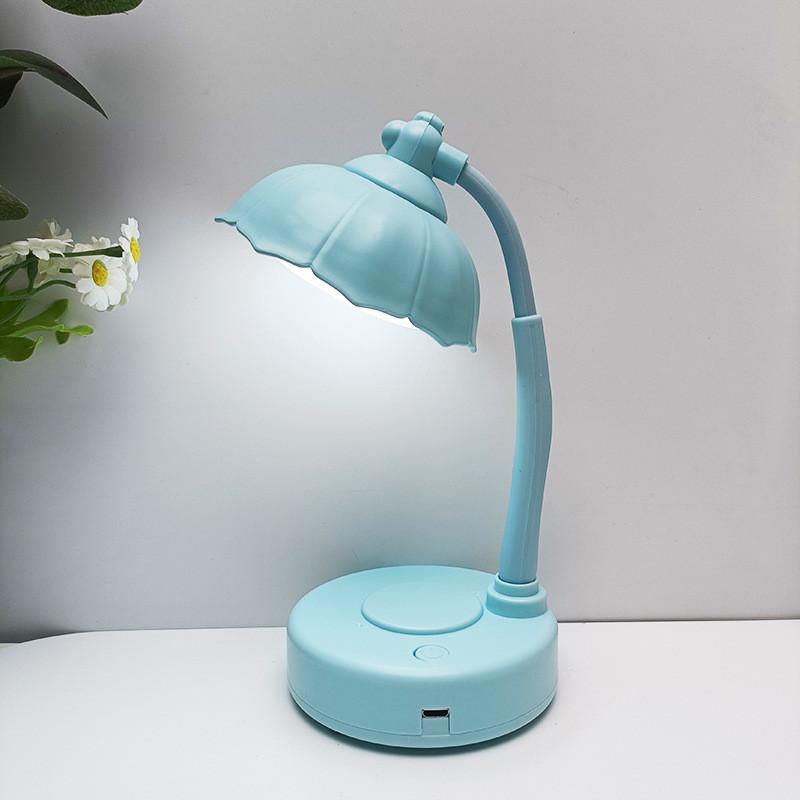 Flower Shaped Cute Usb Charging Desk Lamp For Childrens Manual Diy Charging Usb