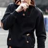 Mens Cowl Winter Neck Hooded Sweatshirt Coat Jacket Outwear Sweater Tops Jumper