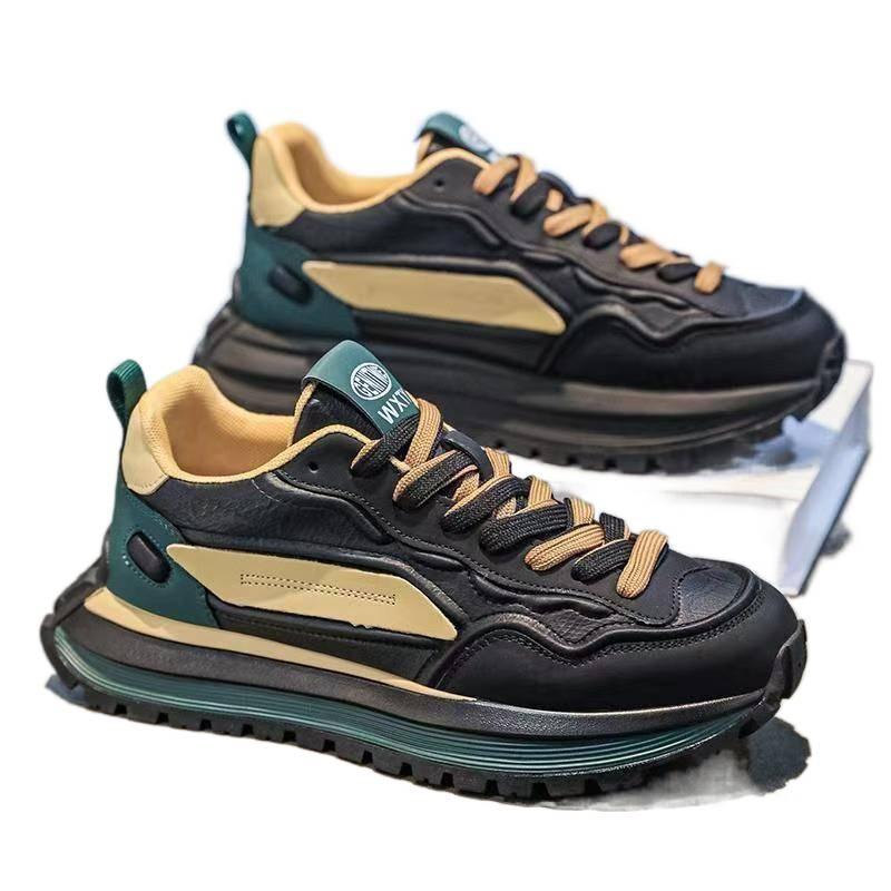 Men's sports single shoes casual versatile Forrest Gump shoes Hong Kong style high value dad shoes new heightening platform shoes