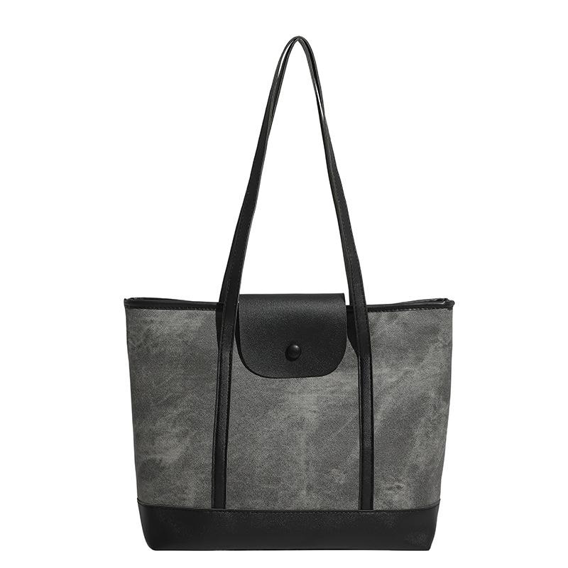 

Large capacity bag women s new highend sense popular fashion shoulder bag daily commuting versatile tote bag чёрный