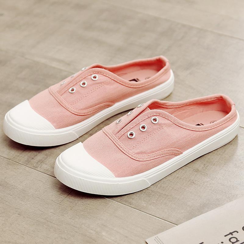  Spring New Canvas Shoes Women Men Couple Casual Sneakers fashion Flat Slip On Student Korean Style
