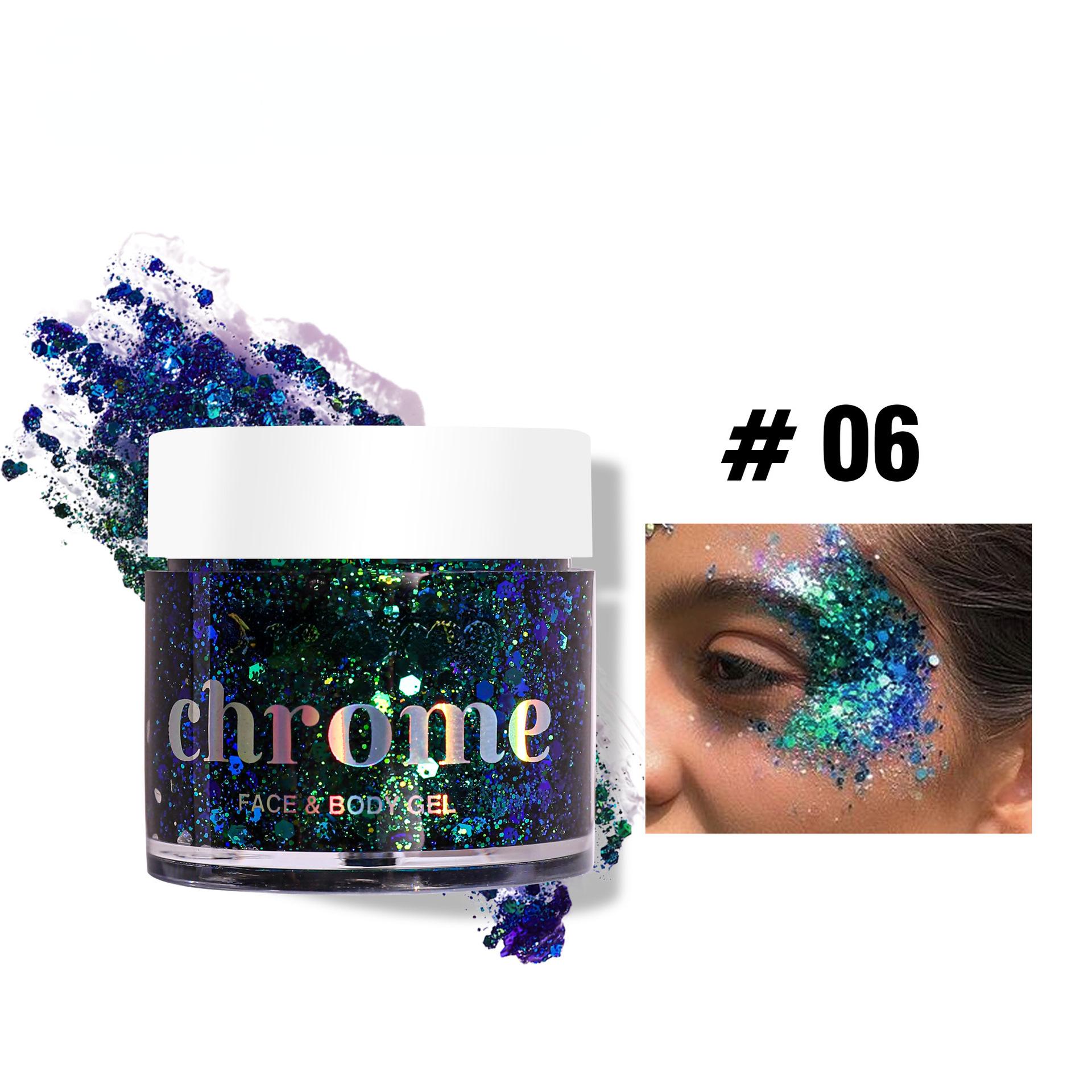 

1 коробка блестящие украшения для лица, лазерные блестки, украшения, тени для век, дизайн ногтей, блестящая пудра, наклейки для боди-арта, макияж, фестиваль, вечеринка 32g