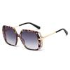 New Large Square Sunglasses Women Brand Double Frames Wrap Design Sunscreen Shades UV400 Travel Beach Casual