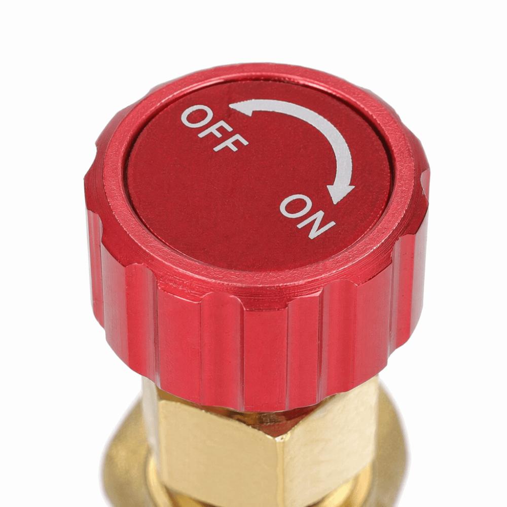 2pcs Quality Brass Material Refrigerant Charging Valve Safety Charging Valve  For Air Conditioner