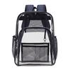 Pvc Transparent Student Backpack With Multiple Pockets Waterresistant For Travel And School Use