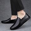 Fashion Breathable Outdoor Slip on Casual Shoes for Male Work Office Driving Sneakers Mens Leather Loafers Non Slip Walking Flats