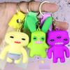 Ugly Cute Funny Tooth Monster Keychain Plush Doll Creative Backpack Pendant Ornament Lovely Small Figure Toy