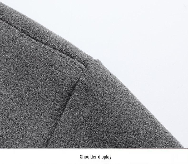 Men's Plus Velvet Cardigan: Warm, Loose-Fit Jacket for Middle-Aged and Elderly Dads