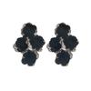 Openwork Chiffon Flower Earrings for Women, Hand-woven, Fashionable and Exaggerated Style.