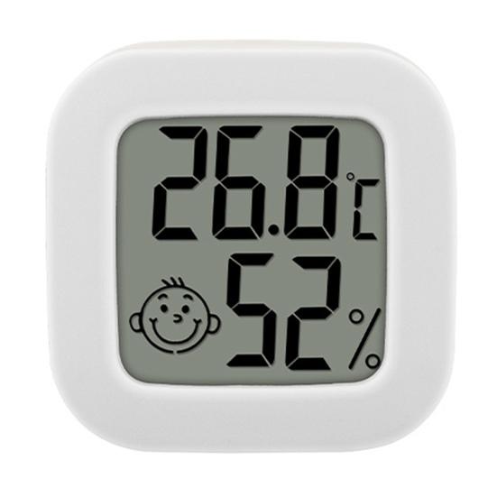 Feuchtigkeitsmesser Funk-Luftkomfort-Anzeige Kunststoff Elektronisch Niedrigenergie Mini-Thermometer für Innenräume